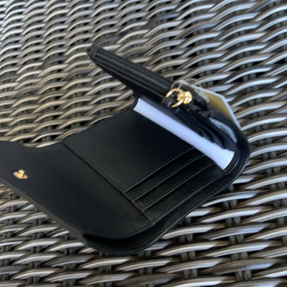 MICHAEL KORS JET SET TRAVEL MEDIUM FLAP BIFOLD WALLET BLACK - Picture 12 of 16